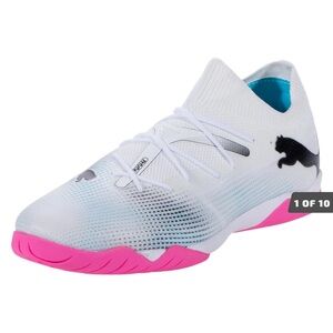 Puma Future 7 Match IT Indoor Soccer Shoe
White/Black/Poison Pink size 7 NWT